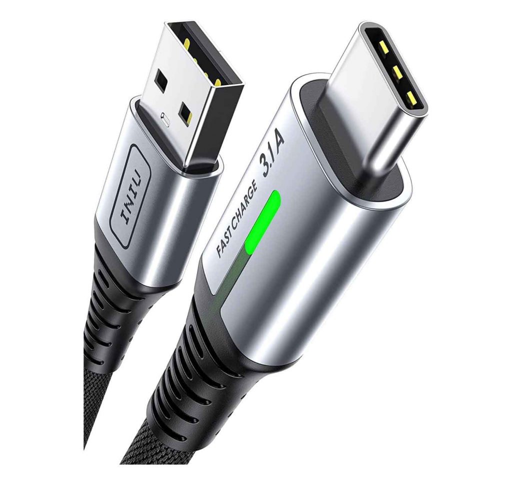 Cable USB C, Cable USB C Carga Rápida [2m/3.1A], Nylon QC 3.0 Cable Tipo C